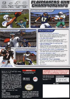 Madden NFL 2004 (v1 box cover back